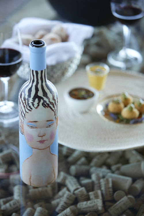 Gabriel Schkolnick Wine La Piu Belle Glass Food Bread cork table glass red wine
