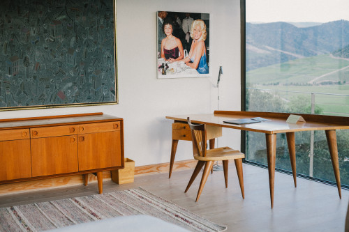 VIK Hotel Constanza Miranda window view table chair landscape valley crops nature carpet desk buffet