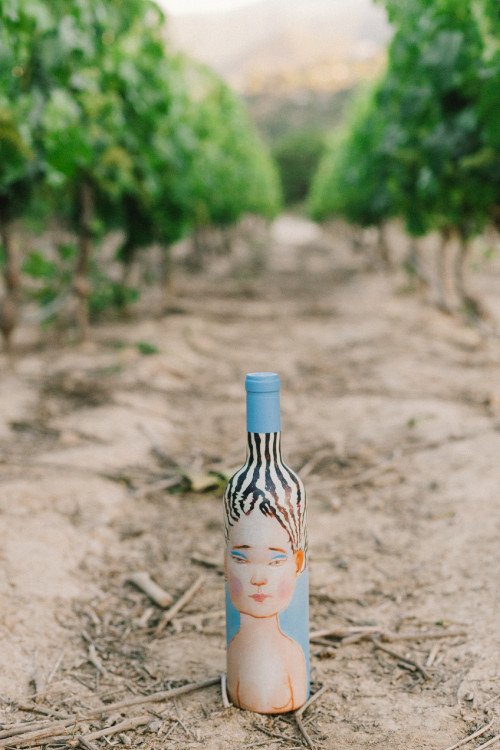 Constanza Miranda Bottle Artistic Shots vineyards green crops path La Piu Belle USA China twigs