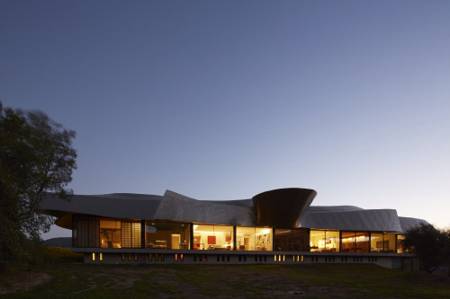 VIK Hotel side view exterior Chile
