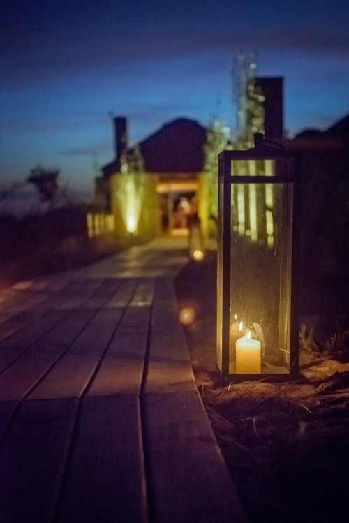 La Susana Restaurant José Ignacio Uruguay entrance candle  sunset wood path exterior