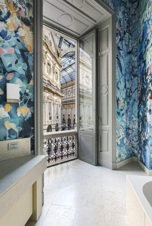 Galleria VIK Milano Italy Palace Rooms Suites 209 Vicky B bathroom window view balcony