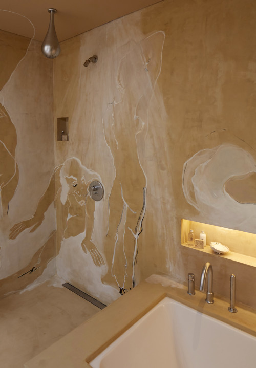 Bahía VIK José Ignacio Formas  Suite Bathroom Zinc Negro Bungalow sink shower