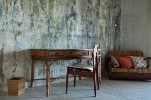 Bahía VIK José Ignacio Bungalows Quincha Eduardo sofa cushions desk chair waste paper bin