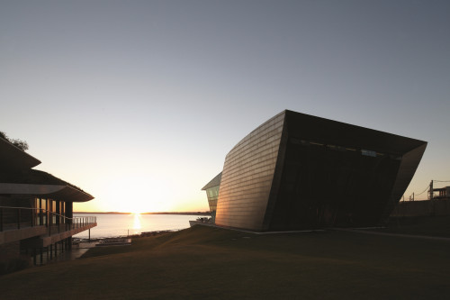 Playa VIK José Ignacio Uruguay building sunset lights  architecture entrance exterior Sculpture view sea beach