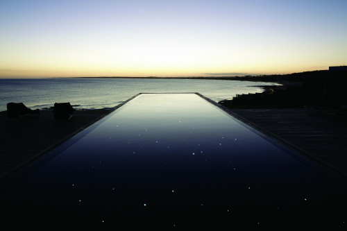 Playa VIK José Ignacio Uruguay sunset beach sea swimming pool evening lights