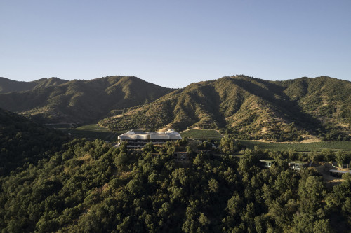 Puro VIK Chile exterior landscape nature mountains trees green building architecture blue sky