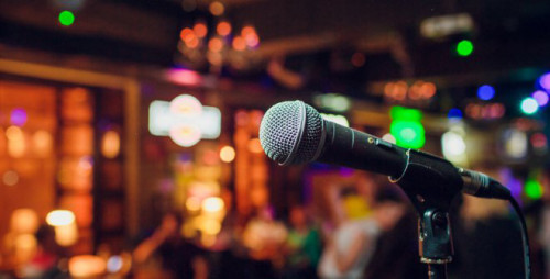 microphone karaoke lights